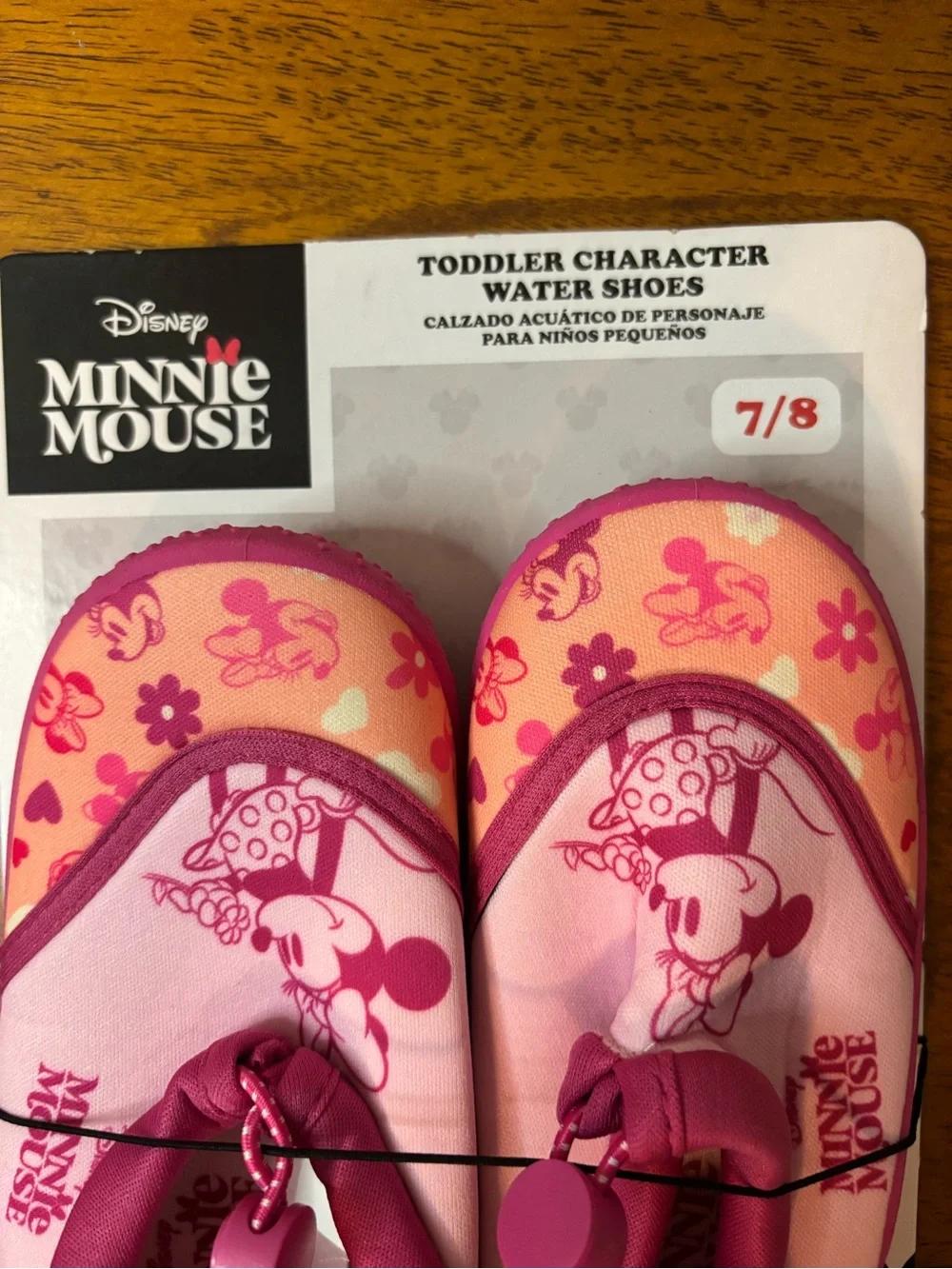 Disney Minnie Mouse Pink and Magenta Toddler Water Shoes